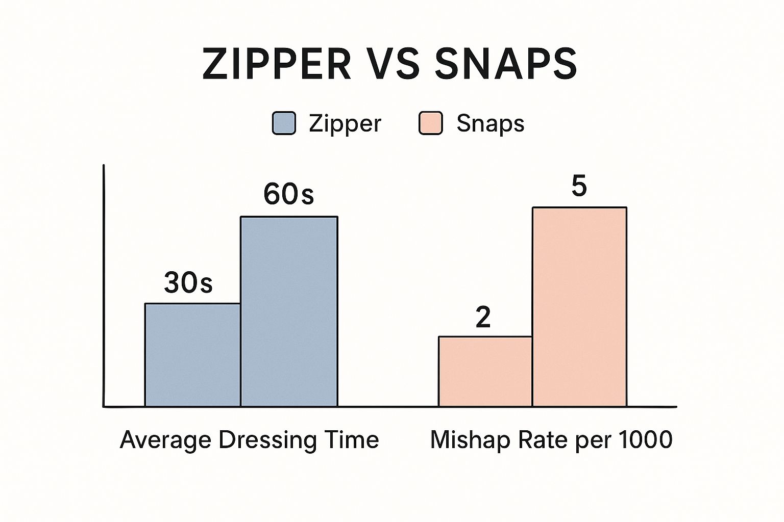 Infographic about baby zipper sleepers