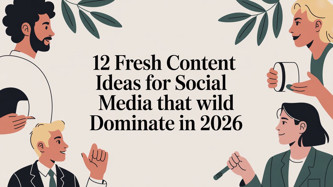12 Fresh Content Ideas for Social Media That Will Dominate in 2026 ...