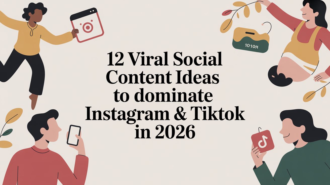 12 Viral Social Content Ideas to Dominate Instagram & TikTok in 2026 ...