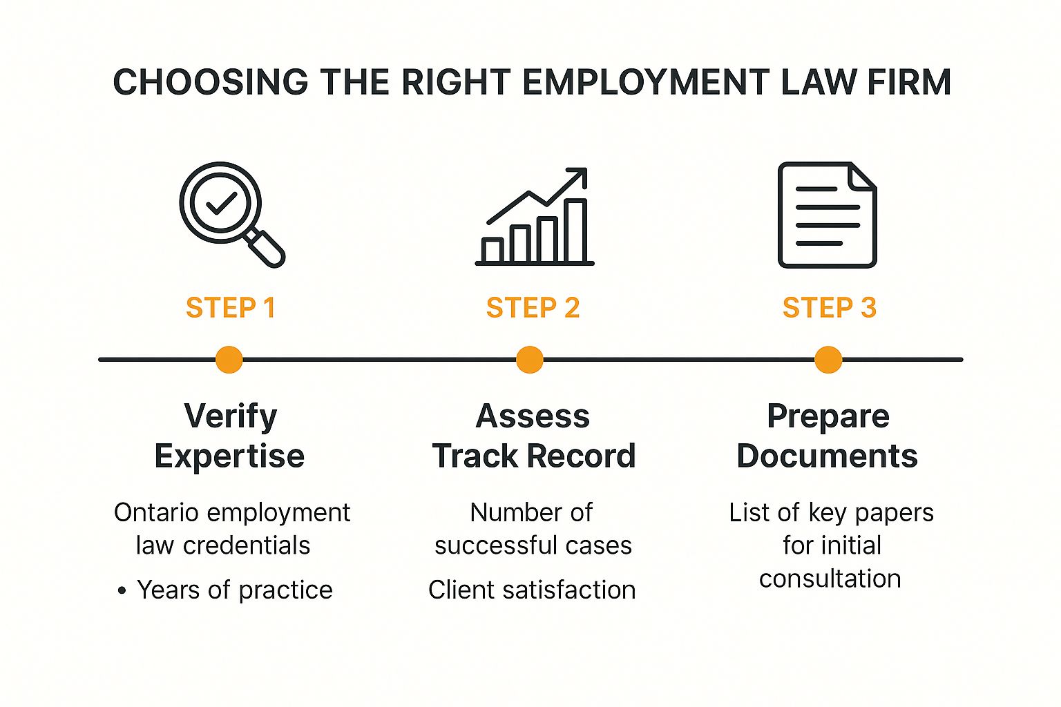 Infographic about employment lawyer burlington