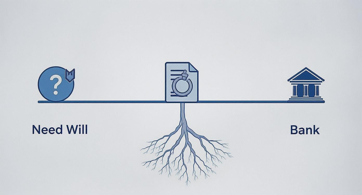 Infographic about wills lawyer Burlington