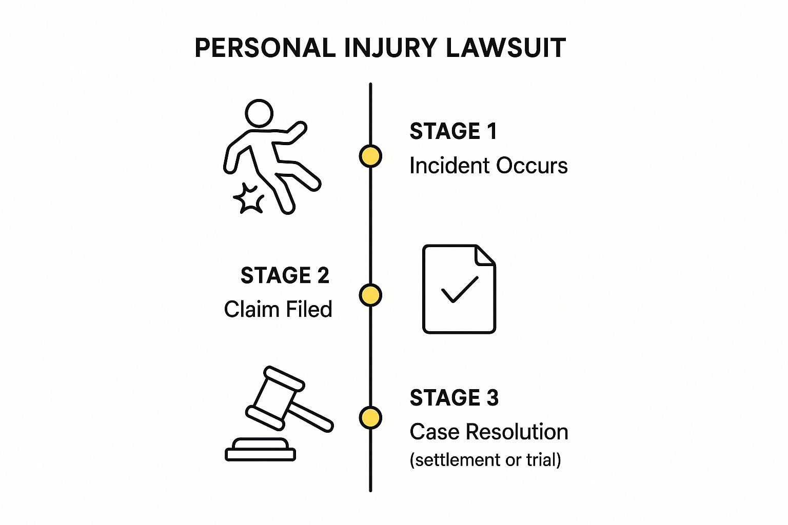Infographic about personal injury lawsuits