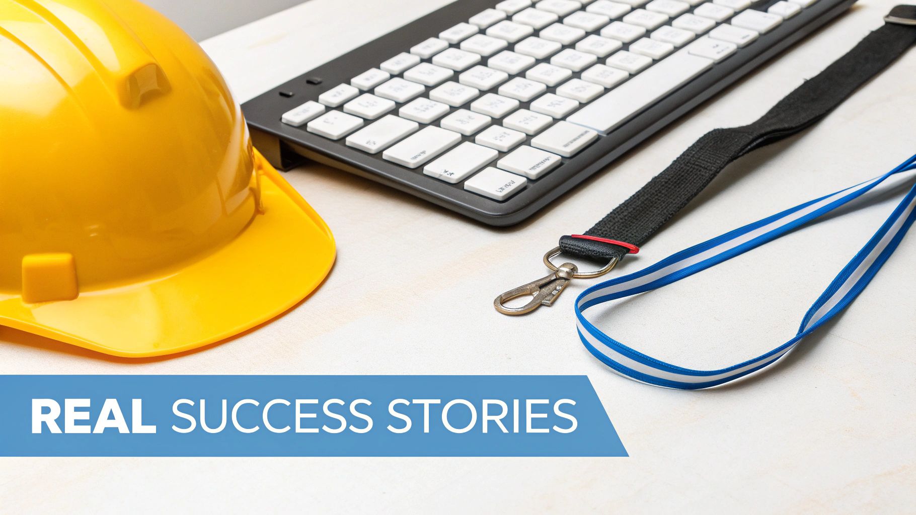 Two people shaking hands in a professional office setting.