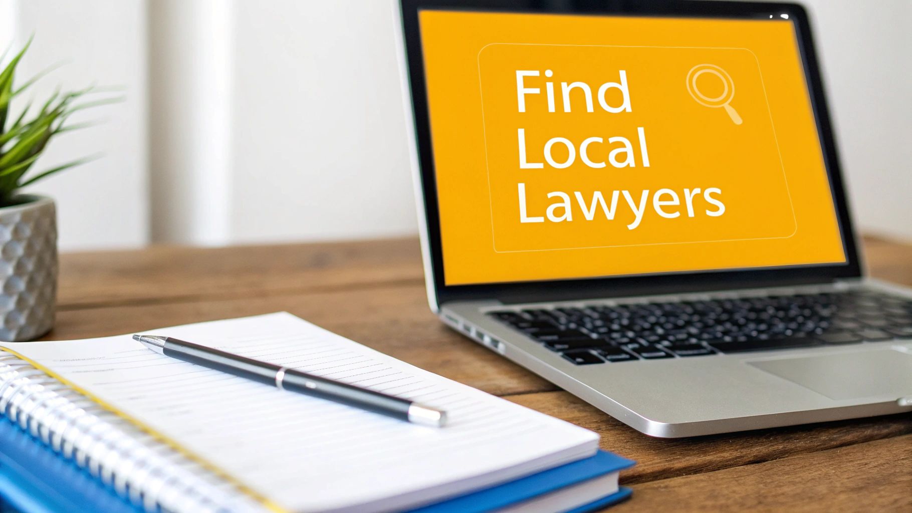 A person researching wills lawyers on a laptop in a Brampton home office.