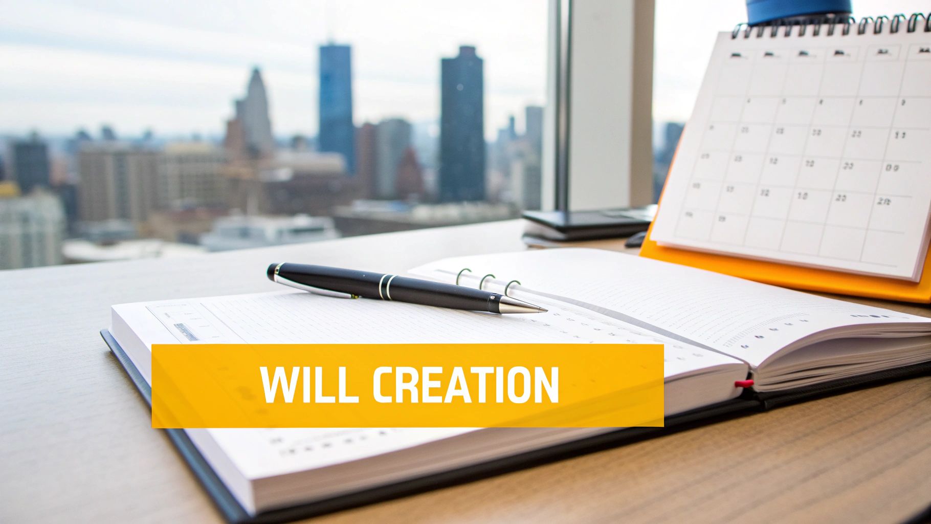 A person signing a legal document with a pen, witnessed by others.