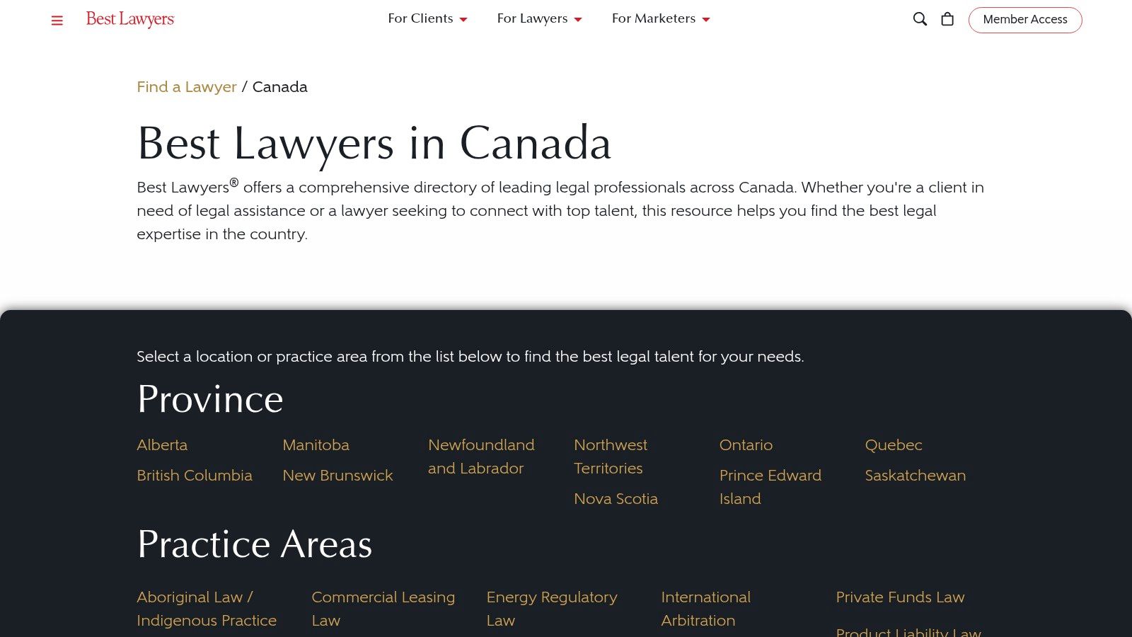 Best Lawyers – The Best Lawyers in Canada (Immigration Law)