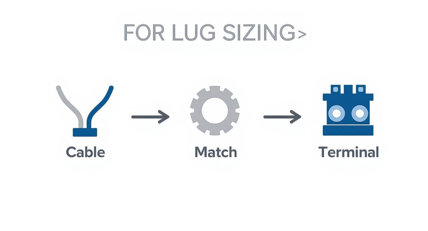 Infographic about pin type lugs