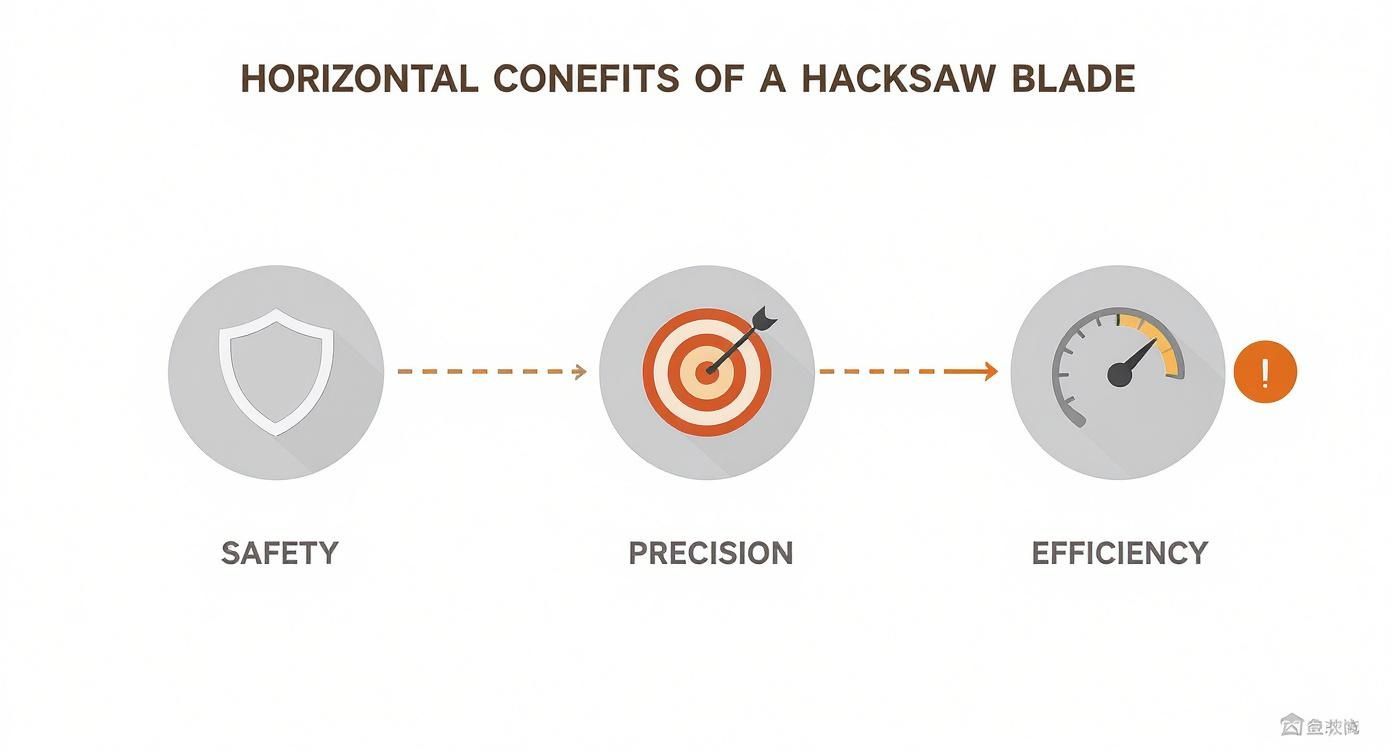 Infographic about hack saw blade