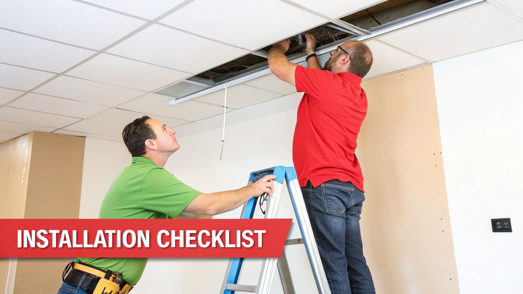 A construction site in the UAE with correctly installed cable trays showing proper support and spacing.
