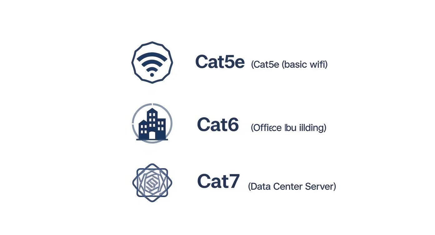 Infographic about network lan cable