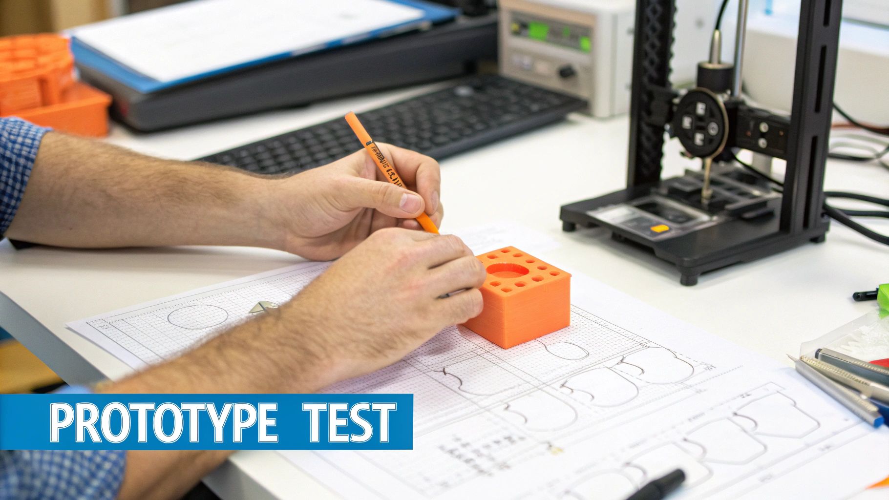 Prototype mockup on foam-core and digital designs