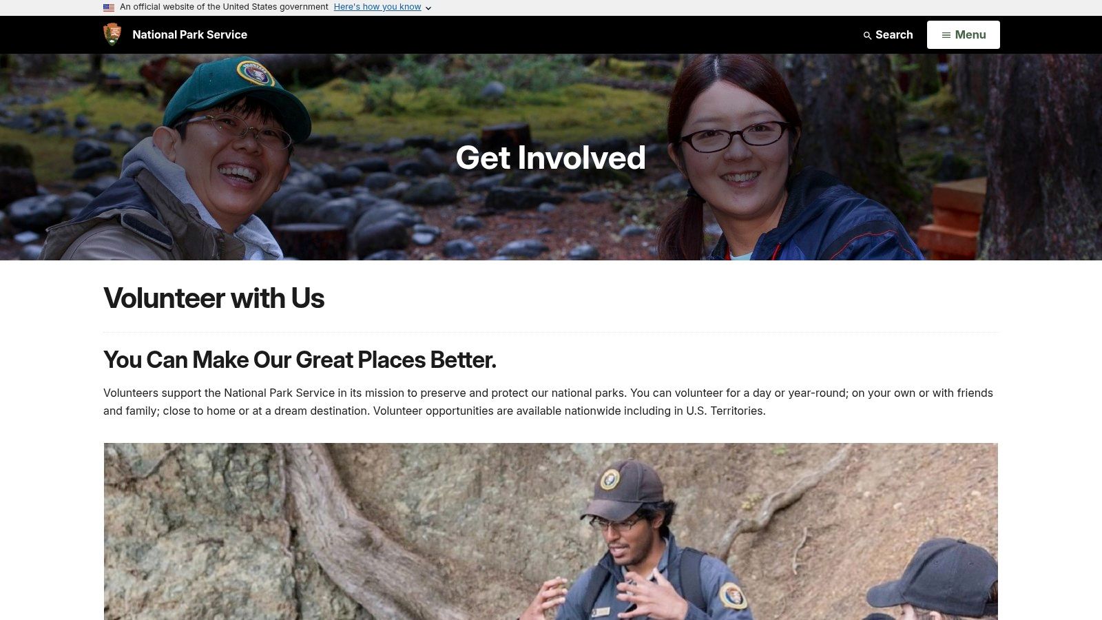 National Park Service – Volunteers-In-Parks
