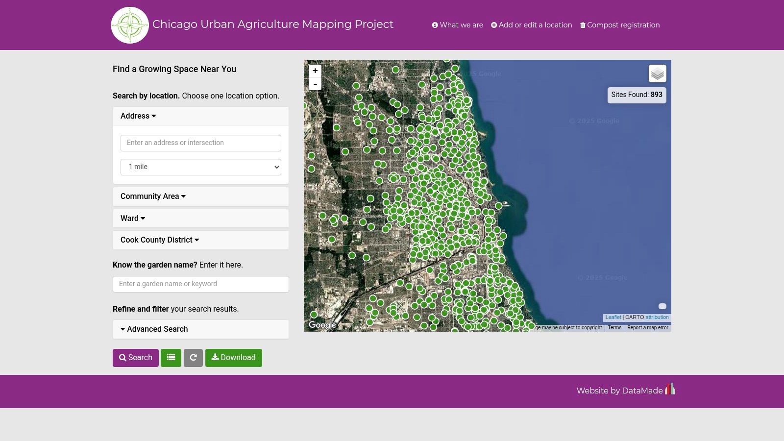 Chicago Urban Agriculture Mapping Project (CUAMP)