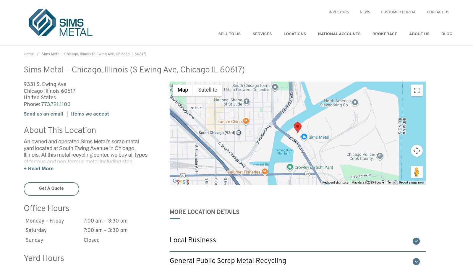 Sims Metal – Chicago Scrap Metal Yards