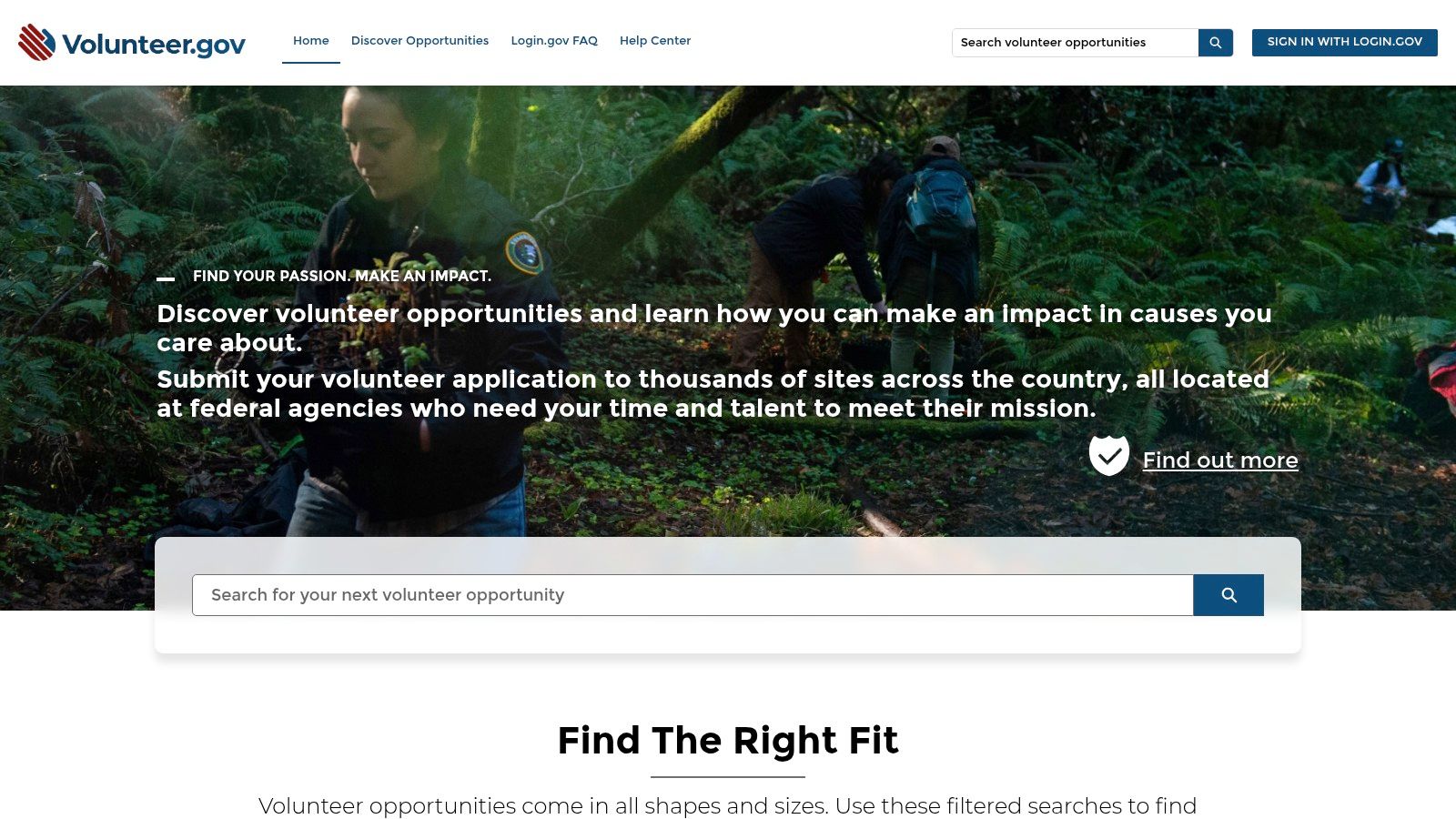A volunteer clearing a forest trail, showcasing environmental volunteering opportunities.