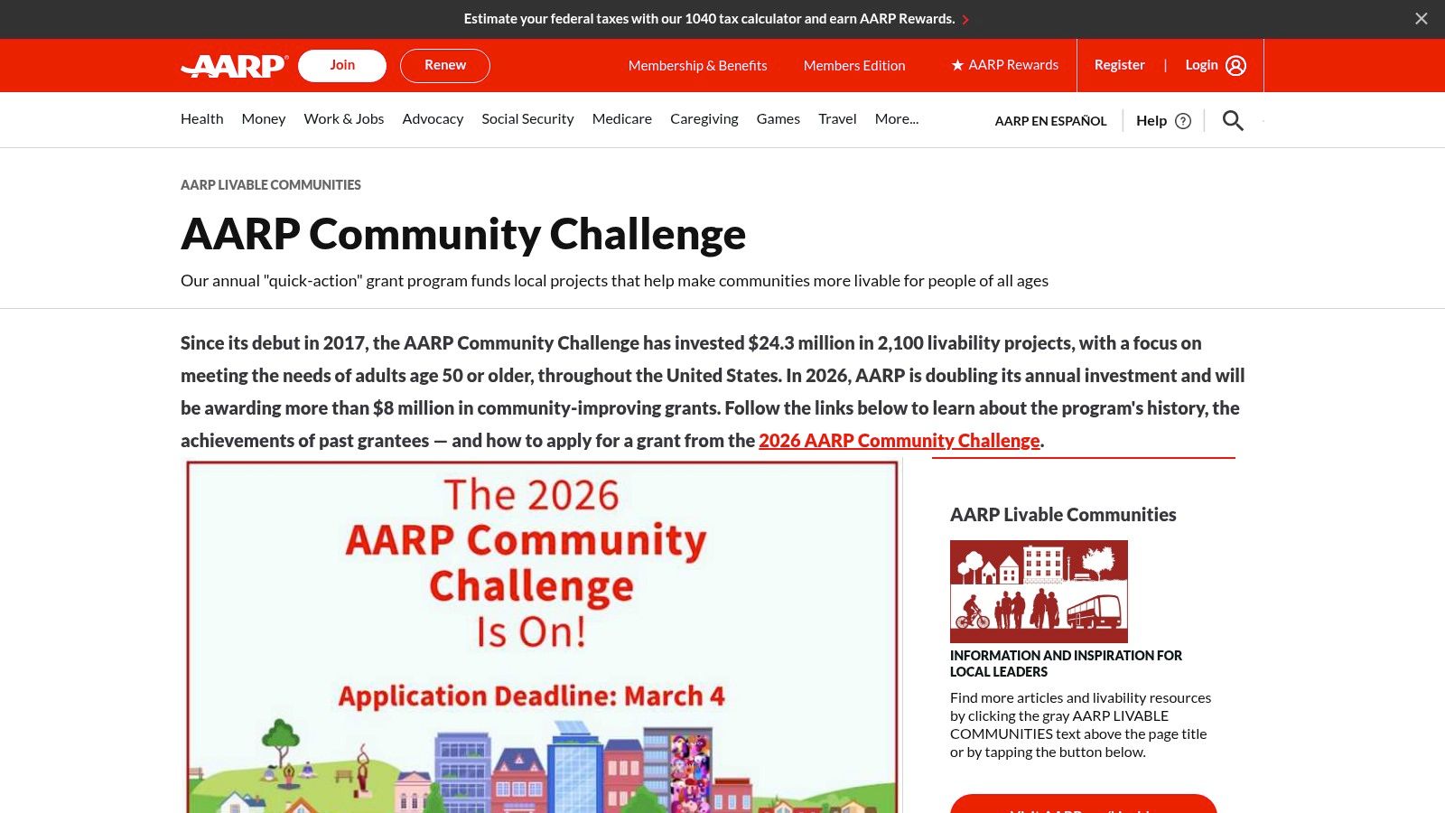 AARP Community Challenge