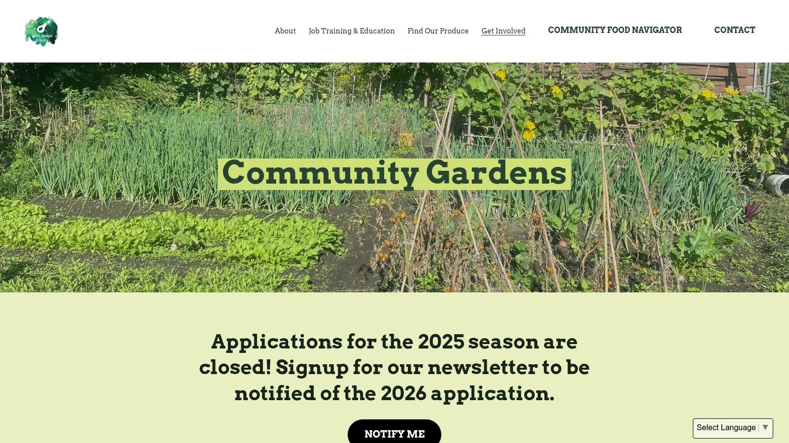 Urban Growers Collective – Community Garden Plots