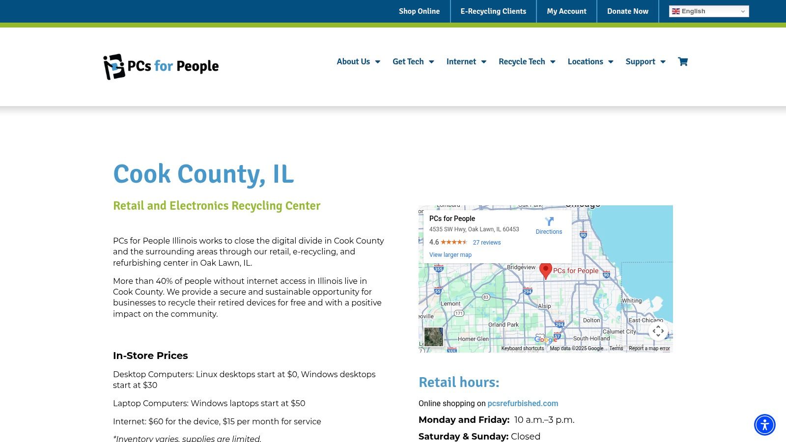 PCs for People – Cook County (Oak Lawn)