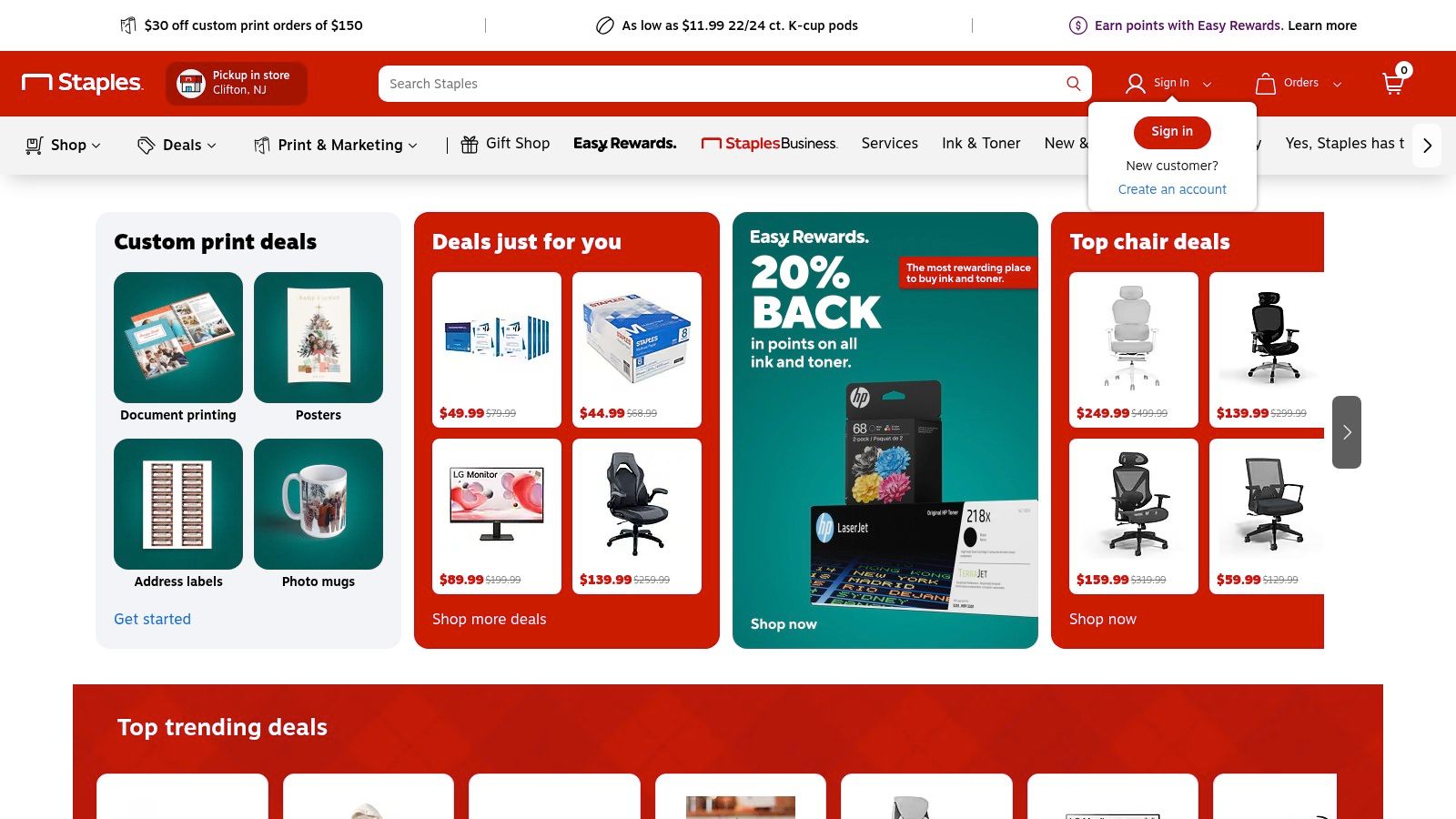 Staples – Free Electronics & Tech Recycling