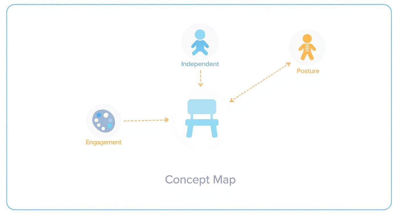 Infographic about childrens chairs for table