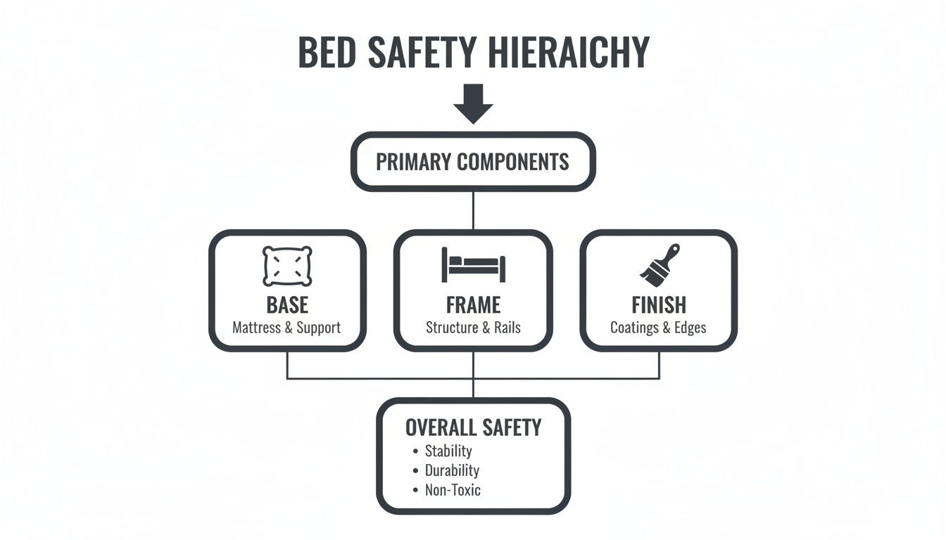 Infographic about floor bed frame montessori