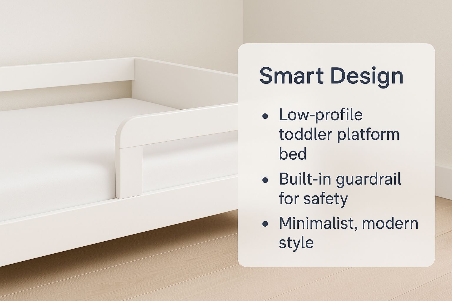 Infographic about toddler platform bed