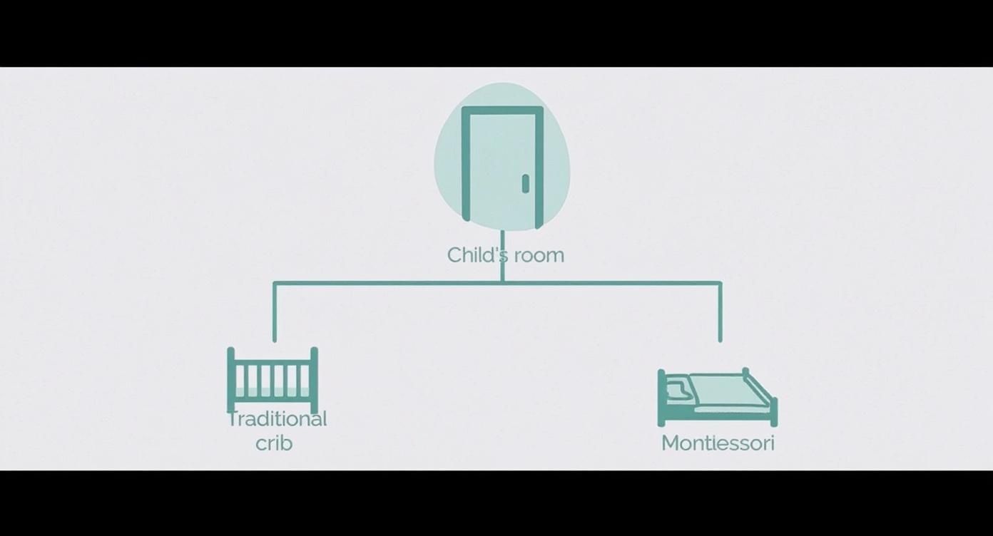 Infographic about montessori bedroom furniture