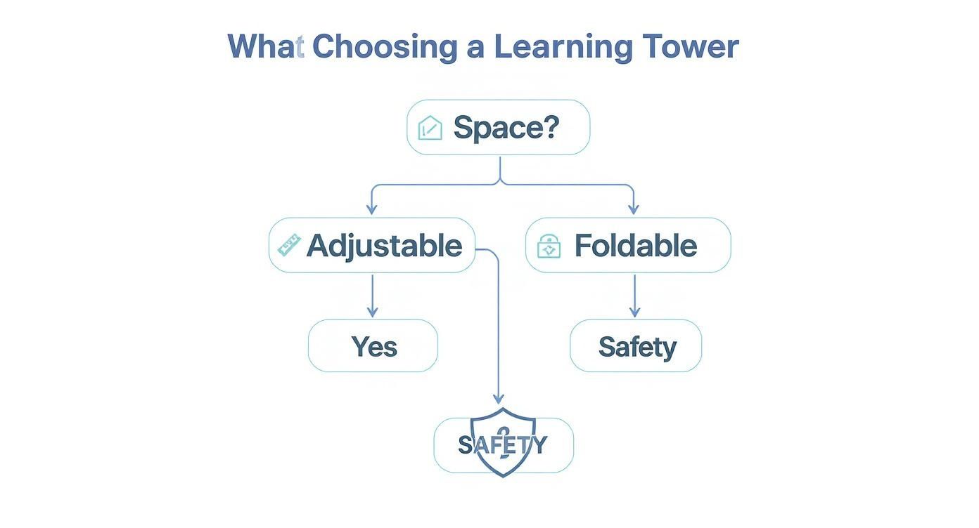 Infographic about montessori learning tower