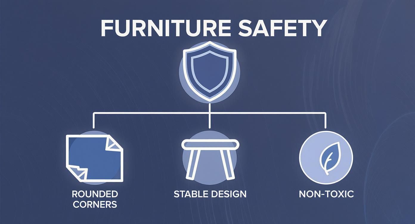 Infographic about kids chair table set