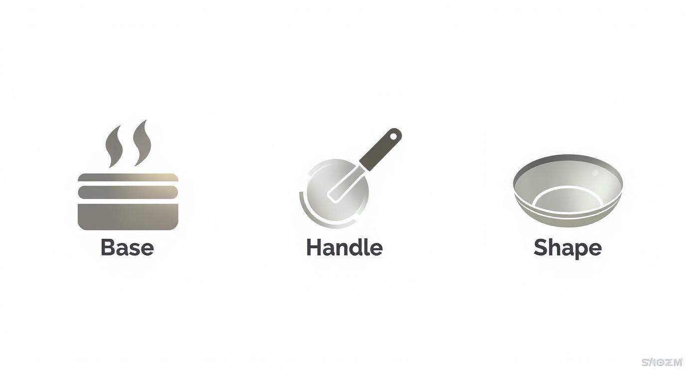 Infographic about best frying pan for gas cooktop