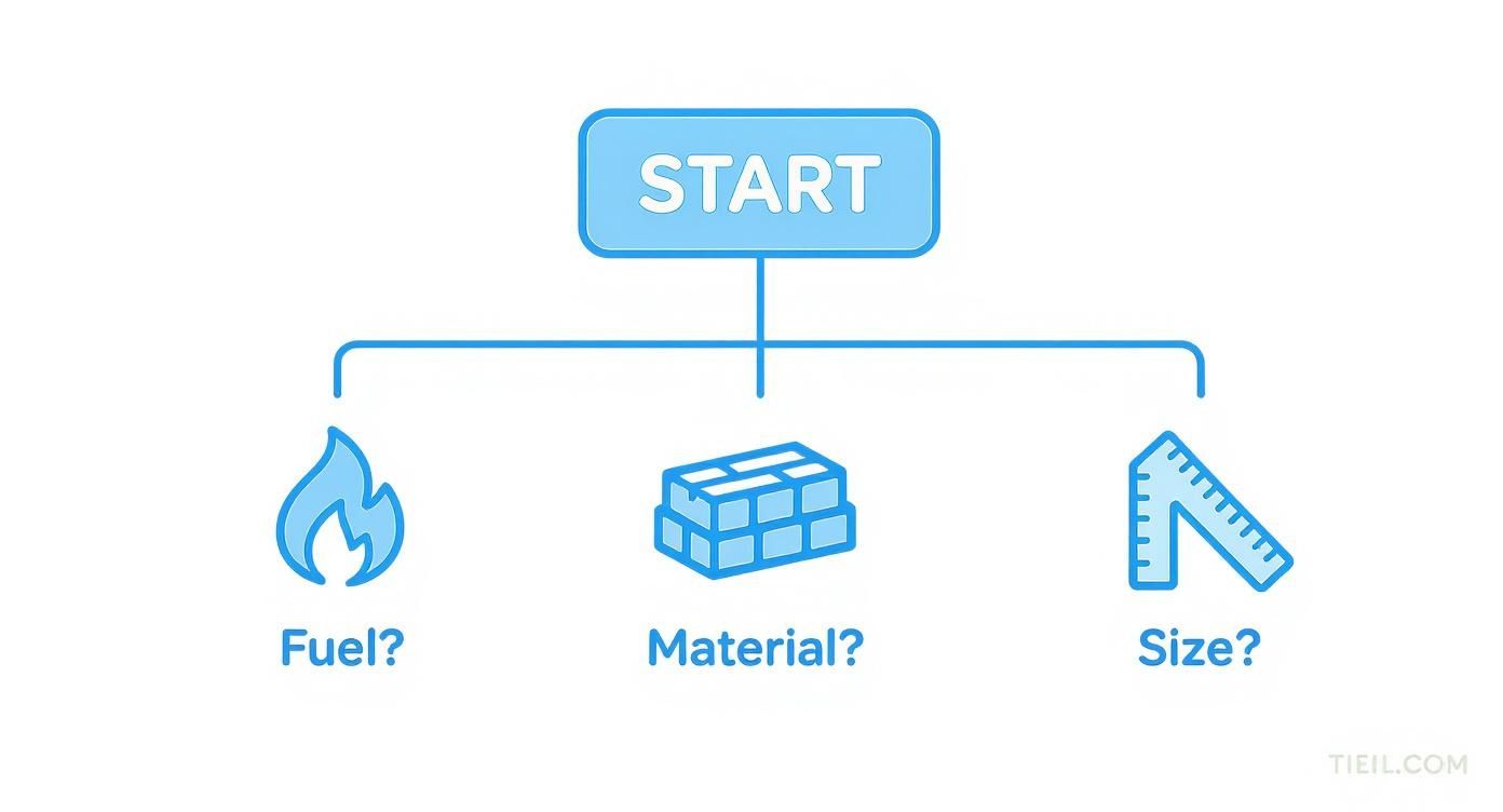 Infographic about best fire pit for patio
