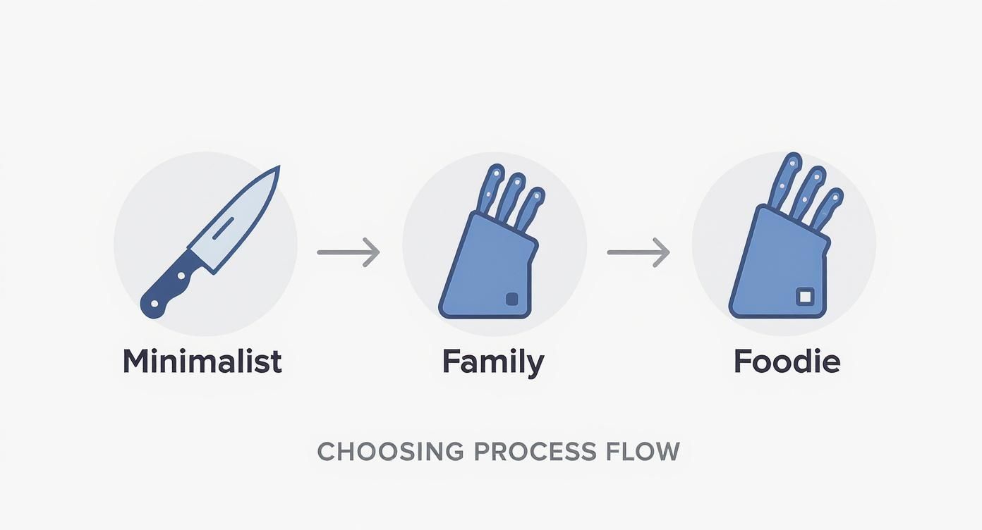 Infographic about best knife set for home