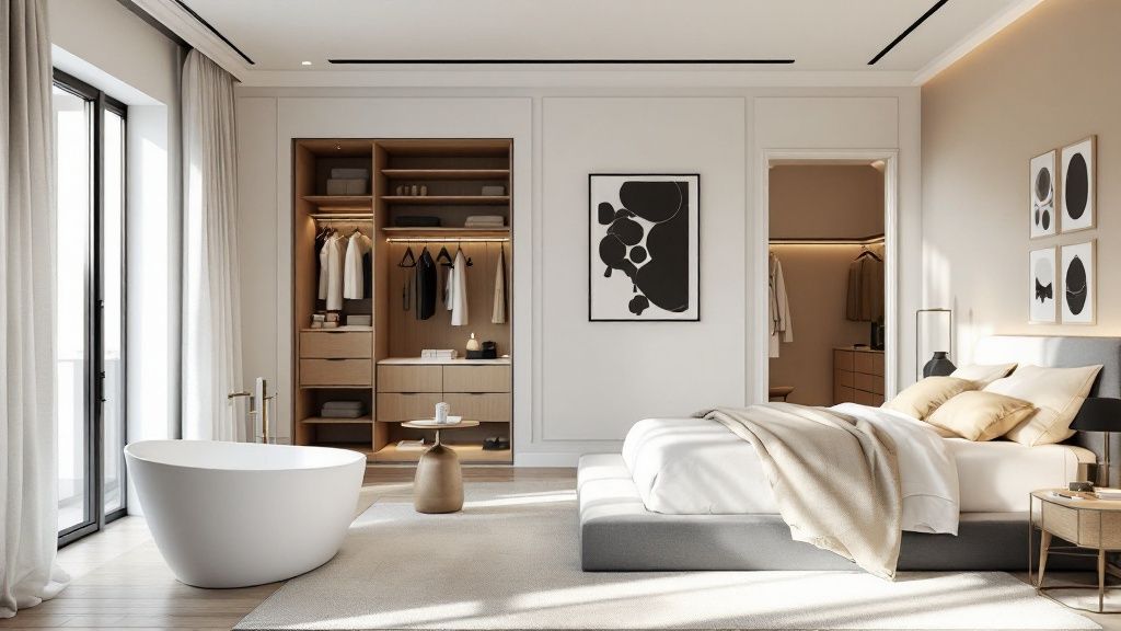 Suite Parentale avec Salle de Bain et Dressing
