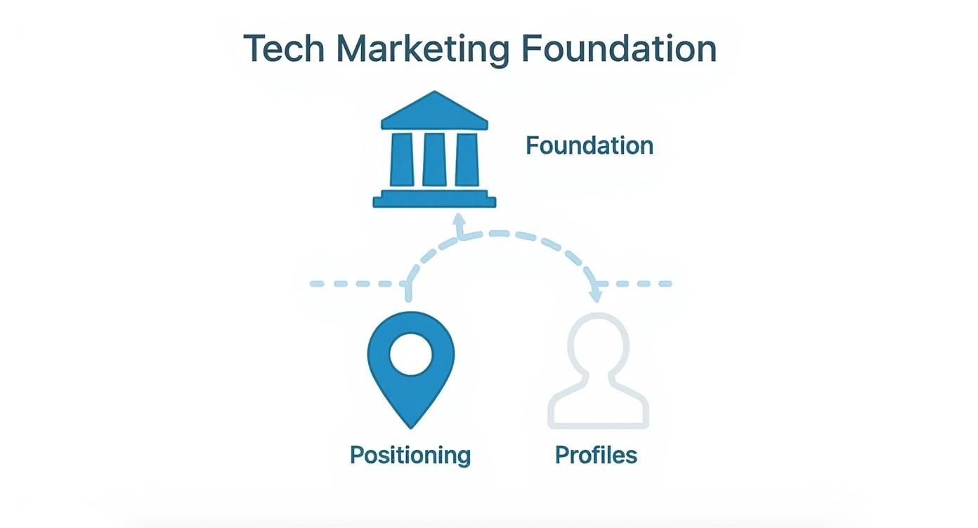 Infographic about marketing for tech companies