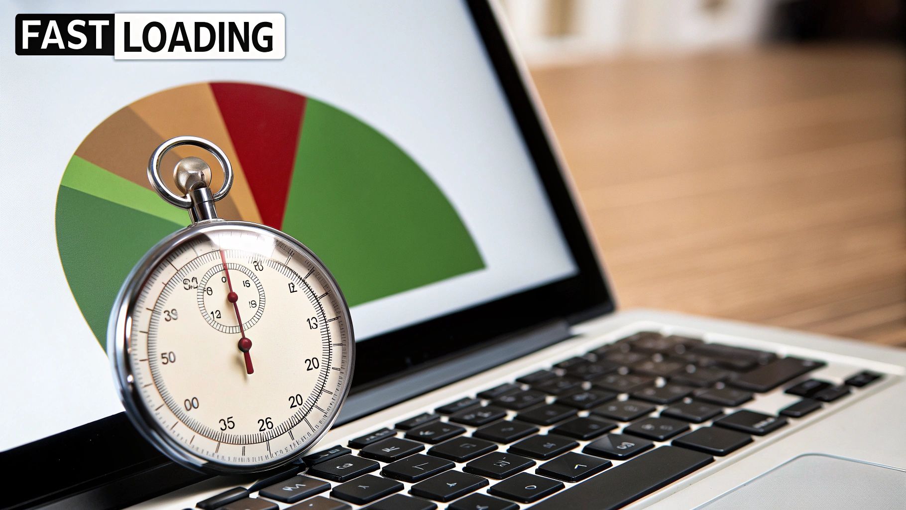 Infographic showing key data about Faster Page Loading Times