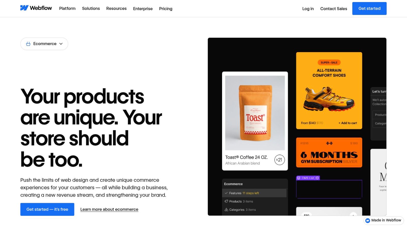 Webflow Ecommerce