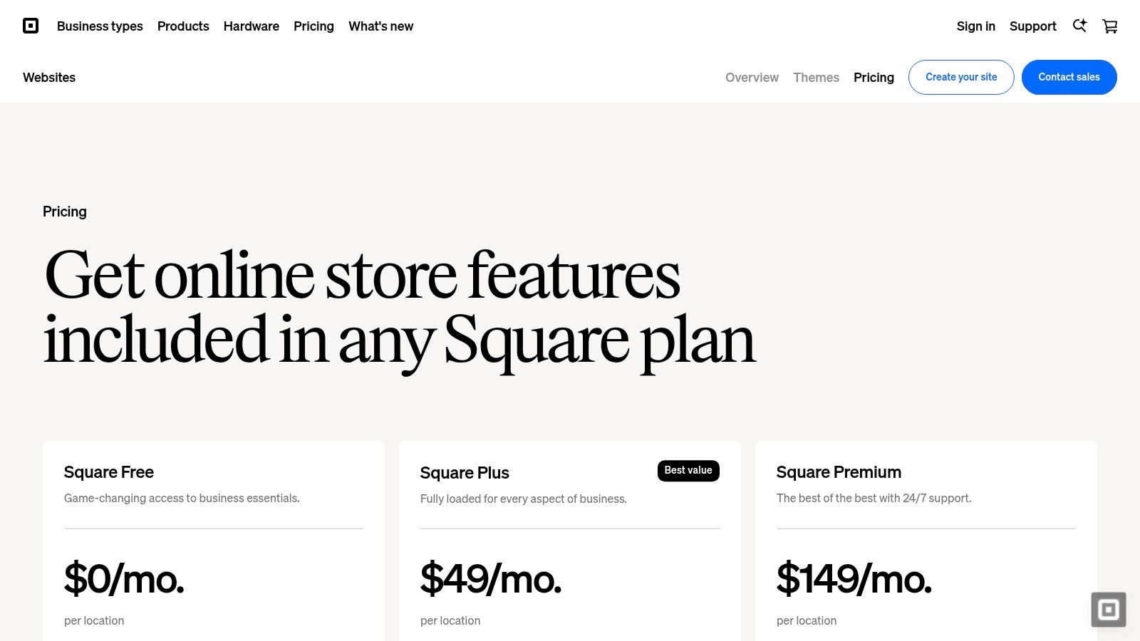 Square Online (by Block/Square)