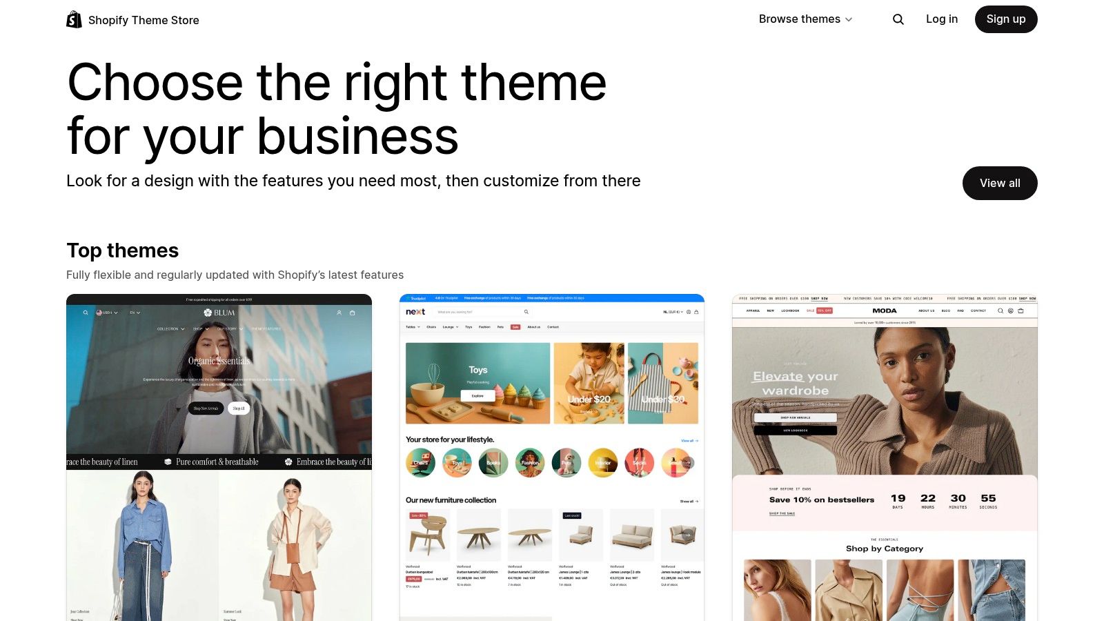 Shopify Theme Store