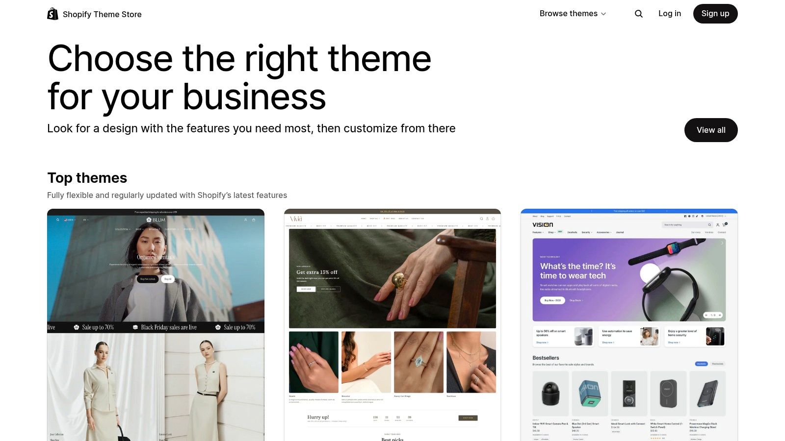 Shopify Theme Store