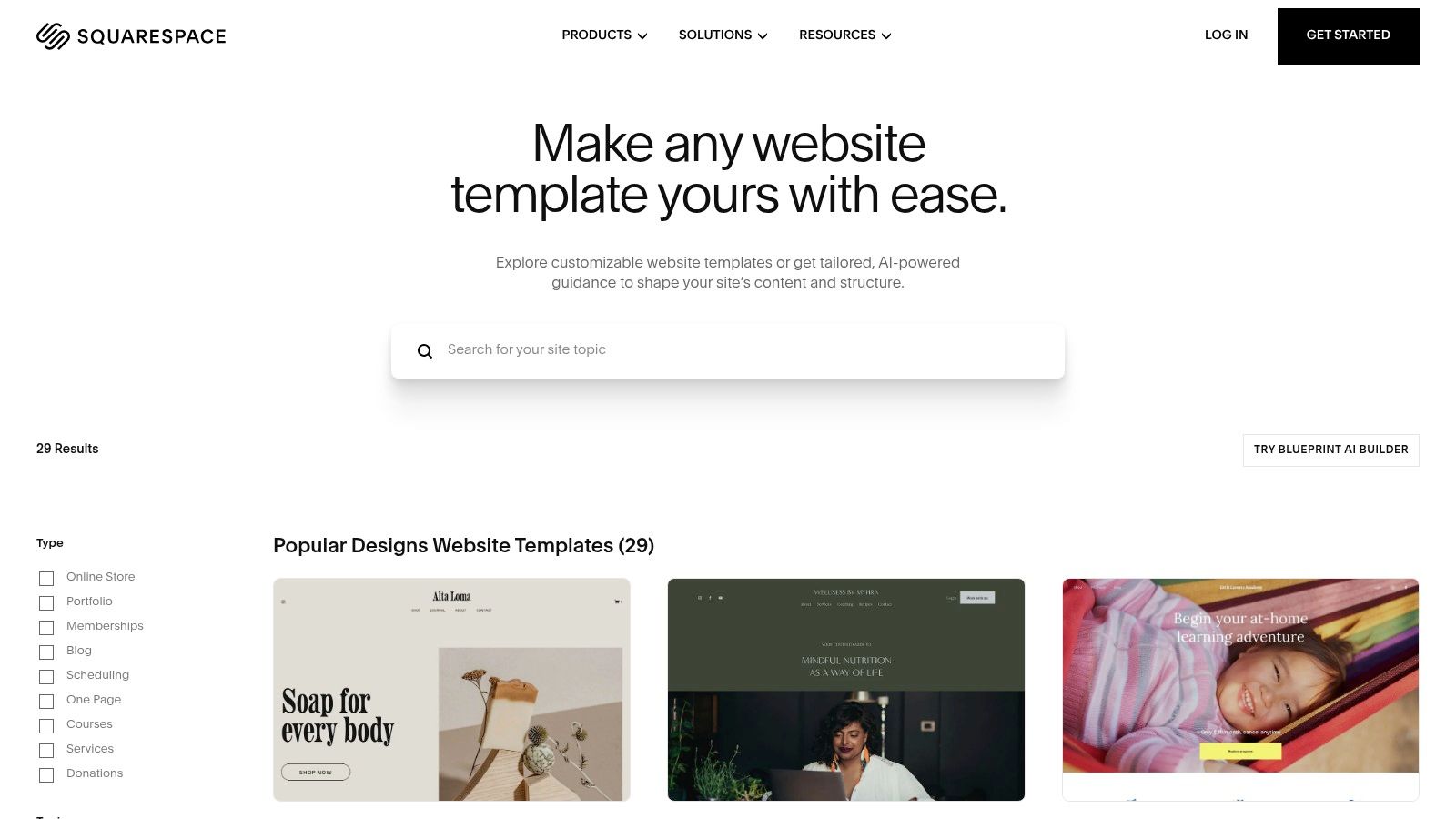 Squarespace Templates
