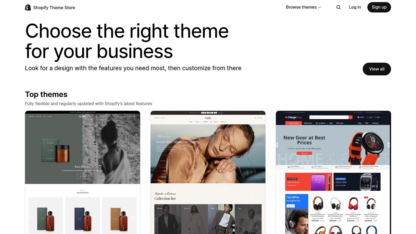 Shopify Theme Store
