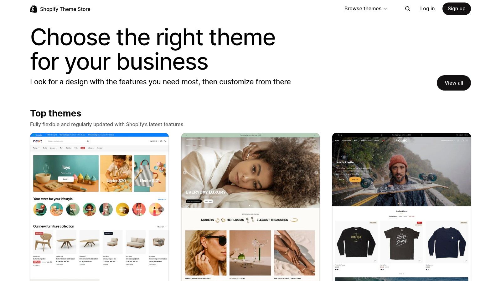 Shopify Theme Store