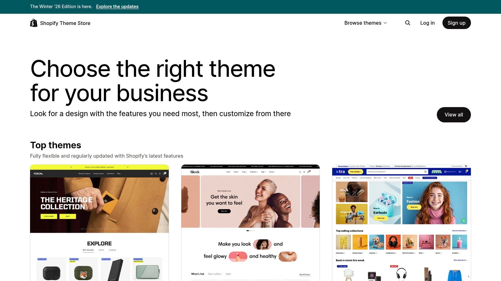 Shopify Theme Store