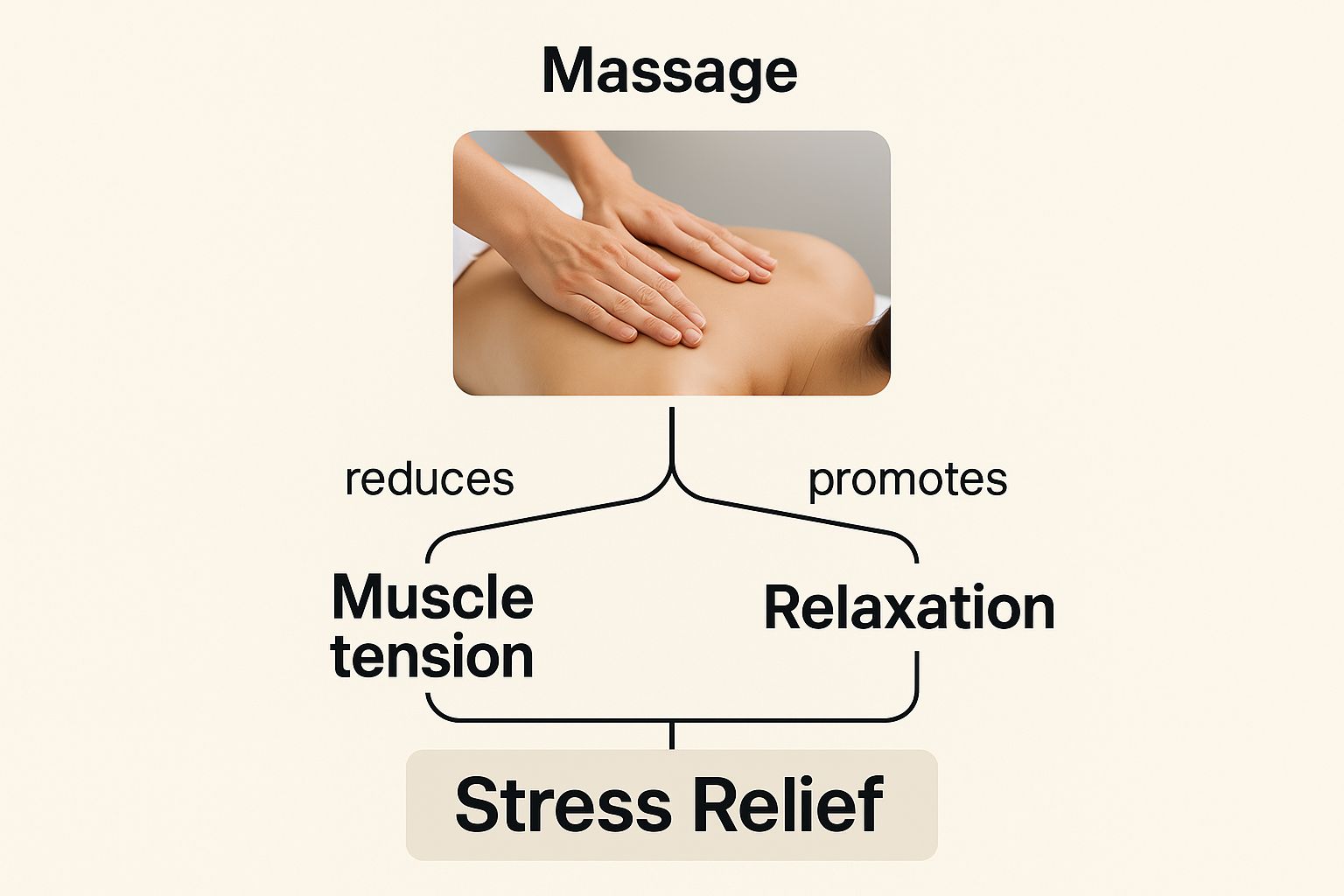 Infographic about what is therapeutic massage