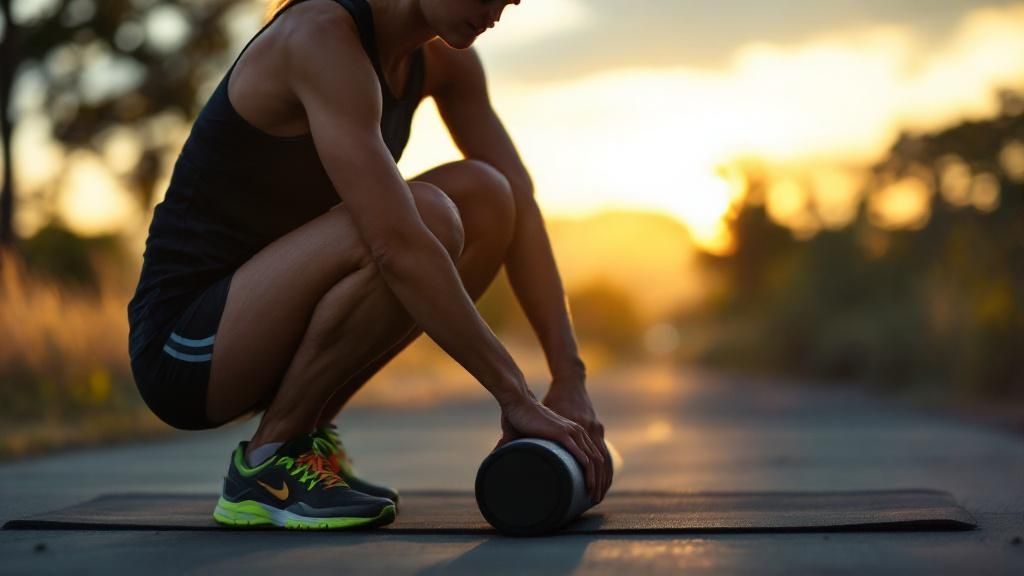 Addressing common running injuries through sports massage.