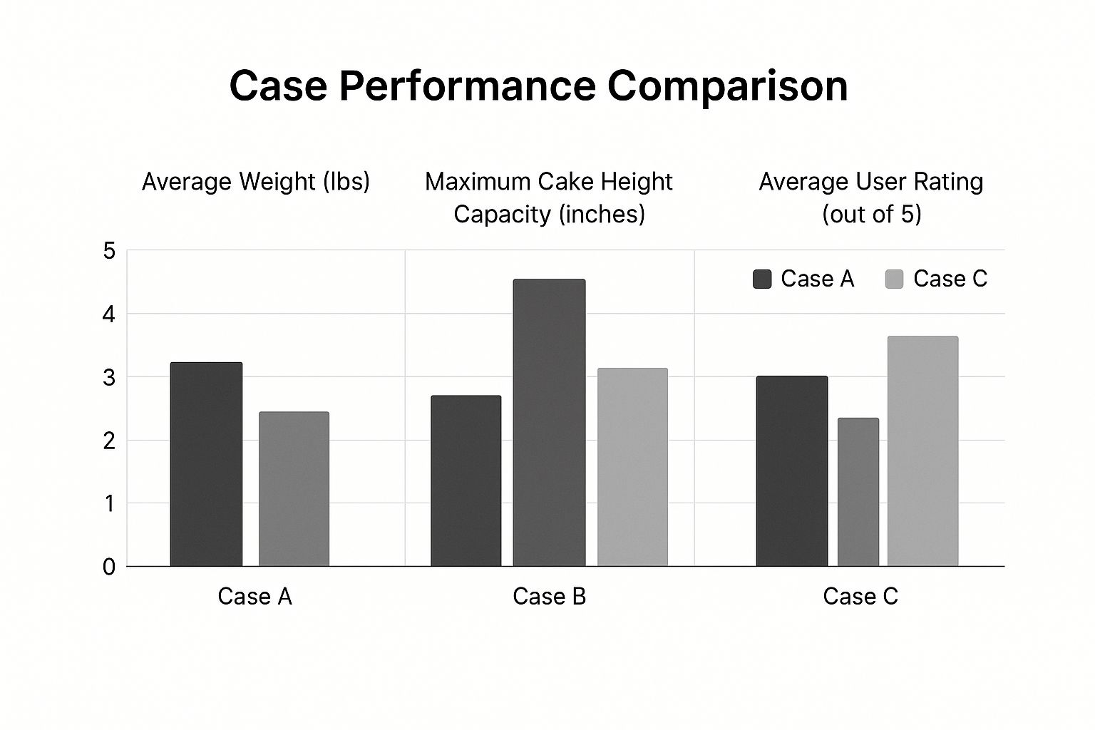 Infographic about cake carrying case