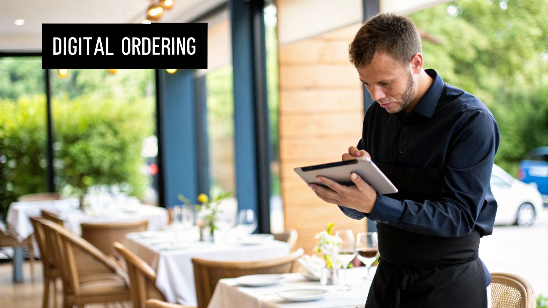 A chart showing key metrics for the foodservice industry, including sales and employment trends.