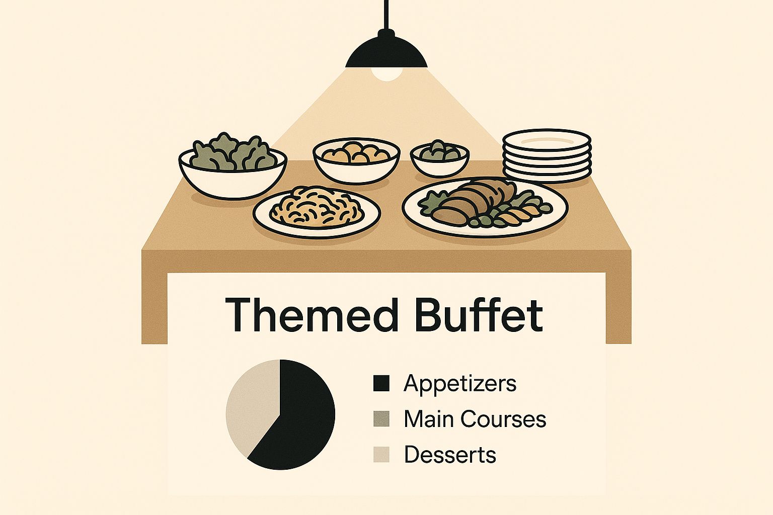 Infographic about catering display ideas