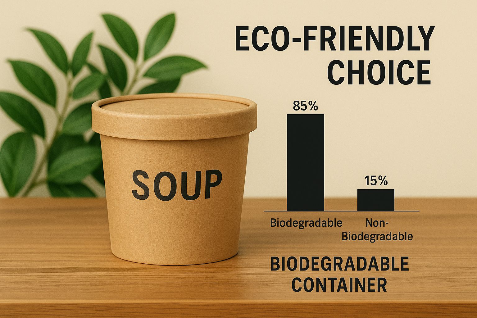 Infographic about take out containers for soup