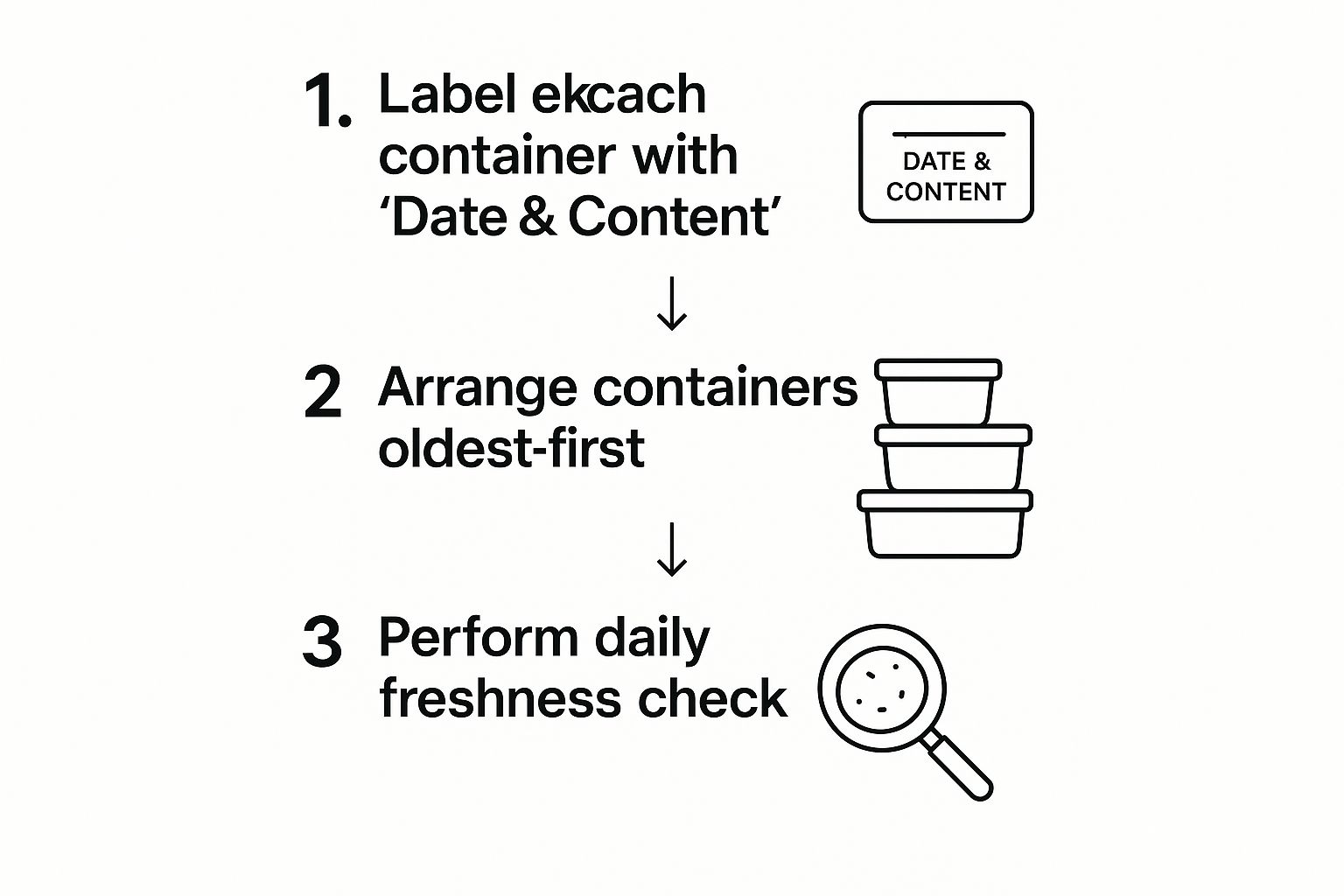Infographic about best way to store baked goods
